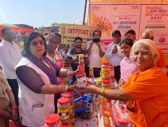 Wide view of Aradhya product stall