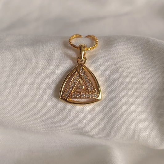 Gold Triangle AD Pendant