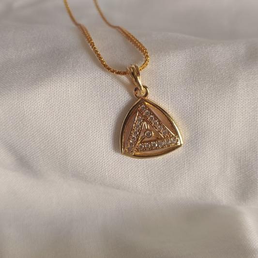 Gold Triangle AD Pendant