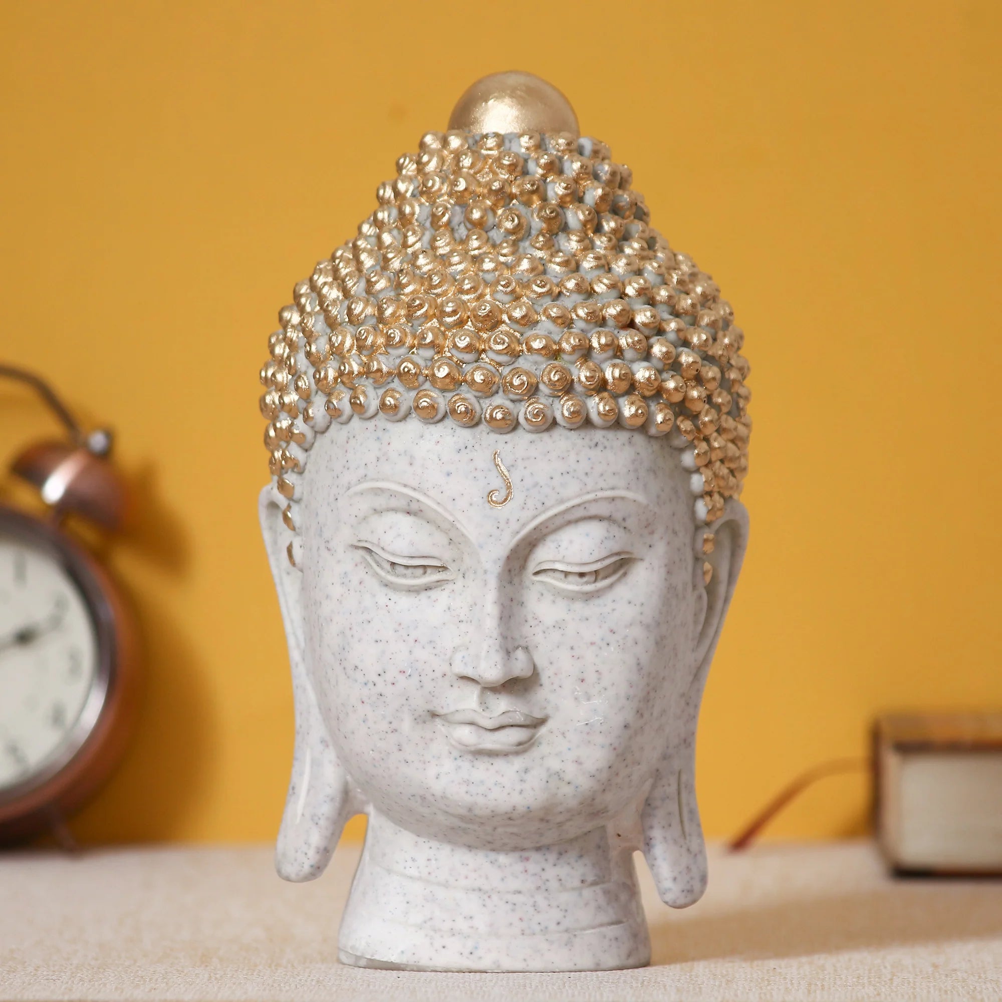 Buddha Head Polyresin Decorative Showpiece